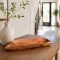 Bandeja Decorativa Orgánica de Madera Tallada - Witralun (47x16x7 cm)