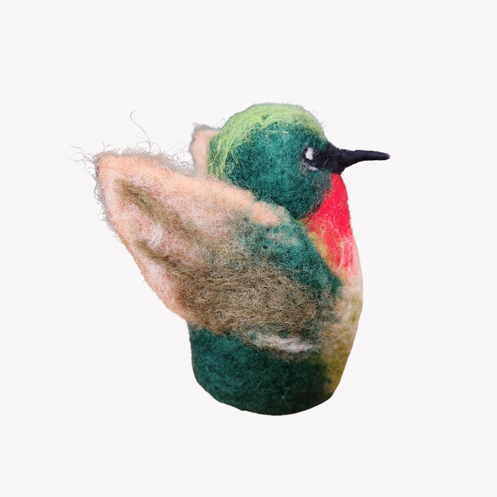 Figura Ave Nativa Colibrí Vellón Agujado - Witralun