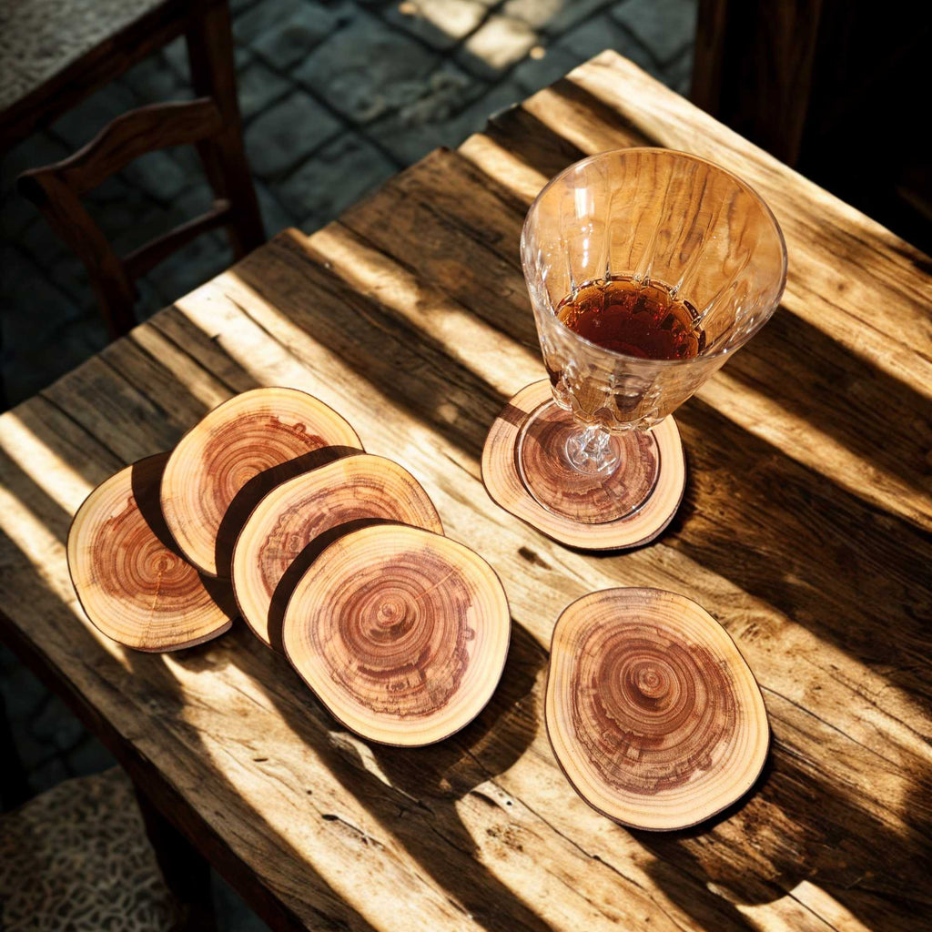 Set de 6 Posavasos de Madera de Aromo - Witralun