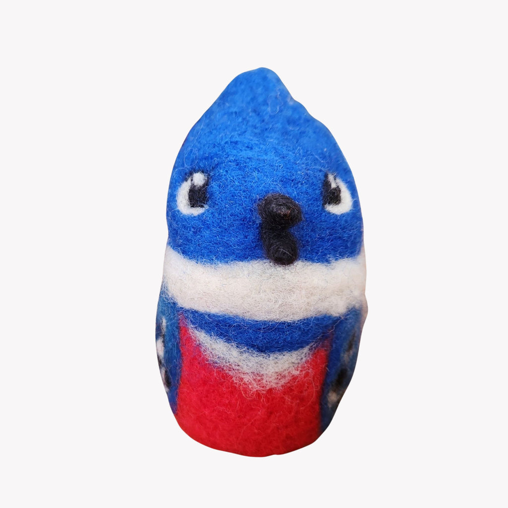 Figura Ave Nativa Martín Pescador Vellón Agujado - Witralun