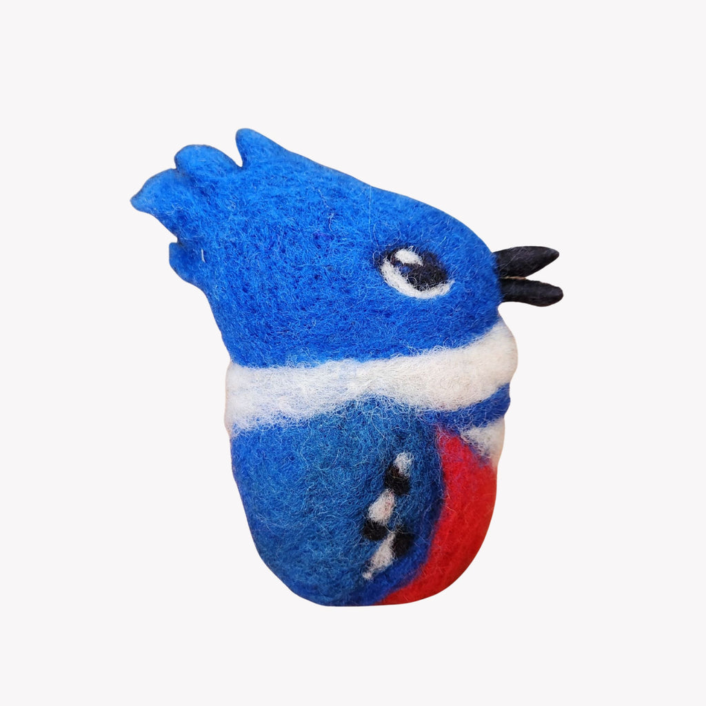 Figura Ave Nativa Martín Pescador Vellón Agujado - Witralun