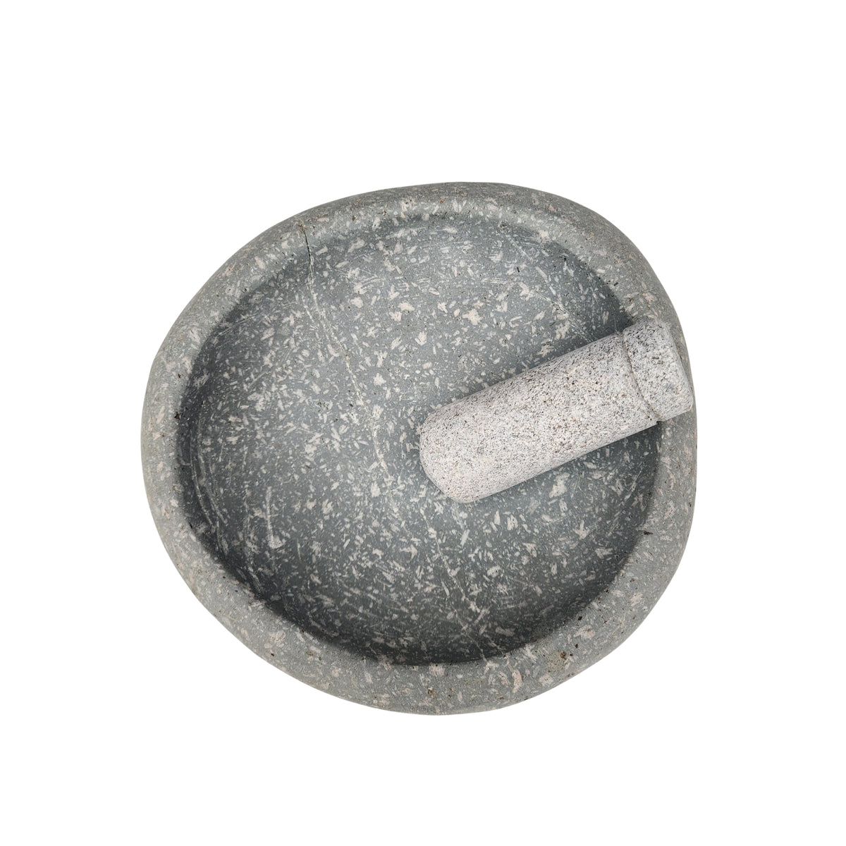 Mortero de Piedra Redondo Grande 27x27x9,5 cm - Witralun