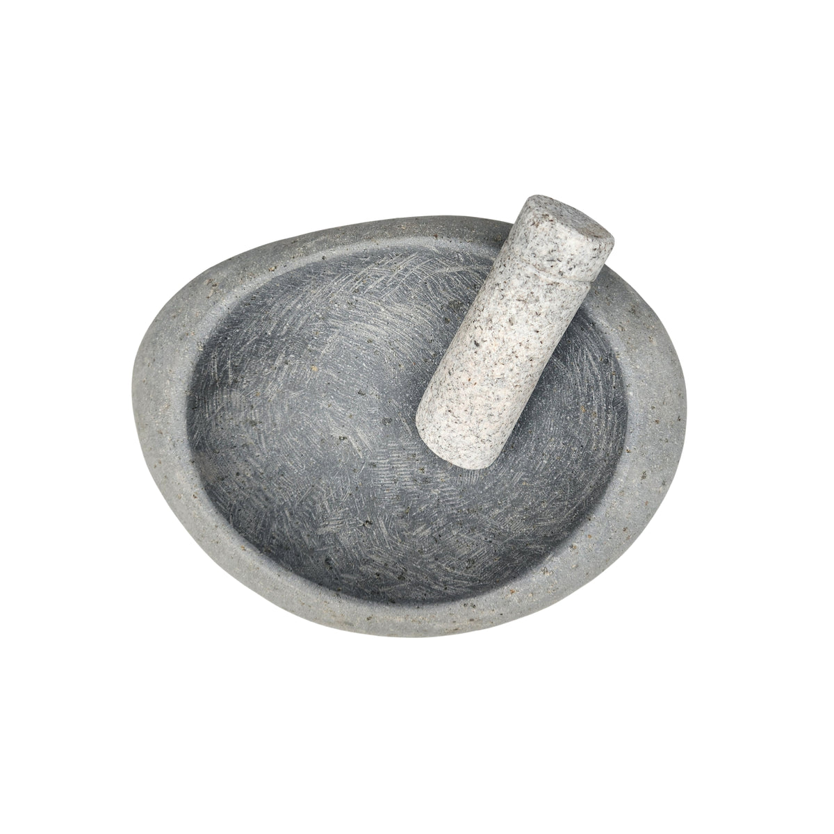 Mortero de Piedra Redondo Mediano 23x20x8 cm - Witralun