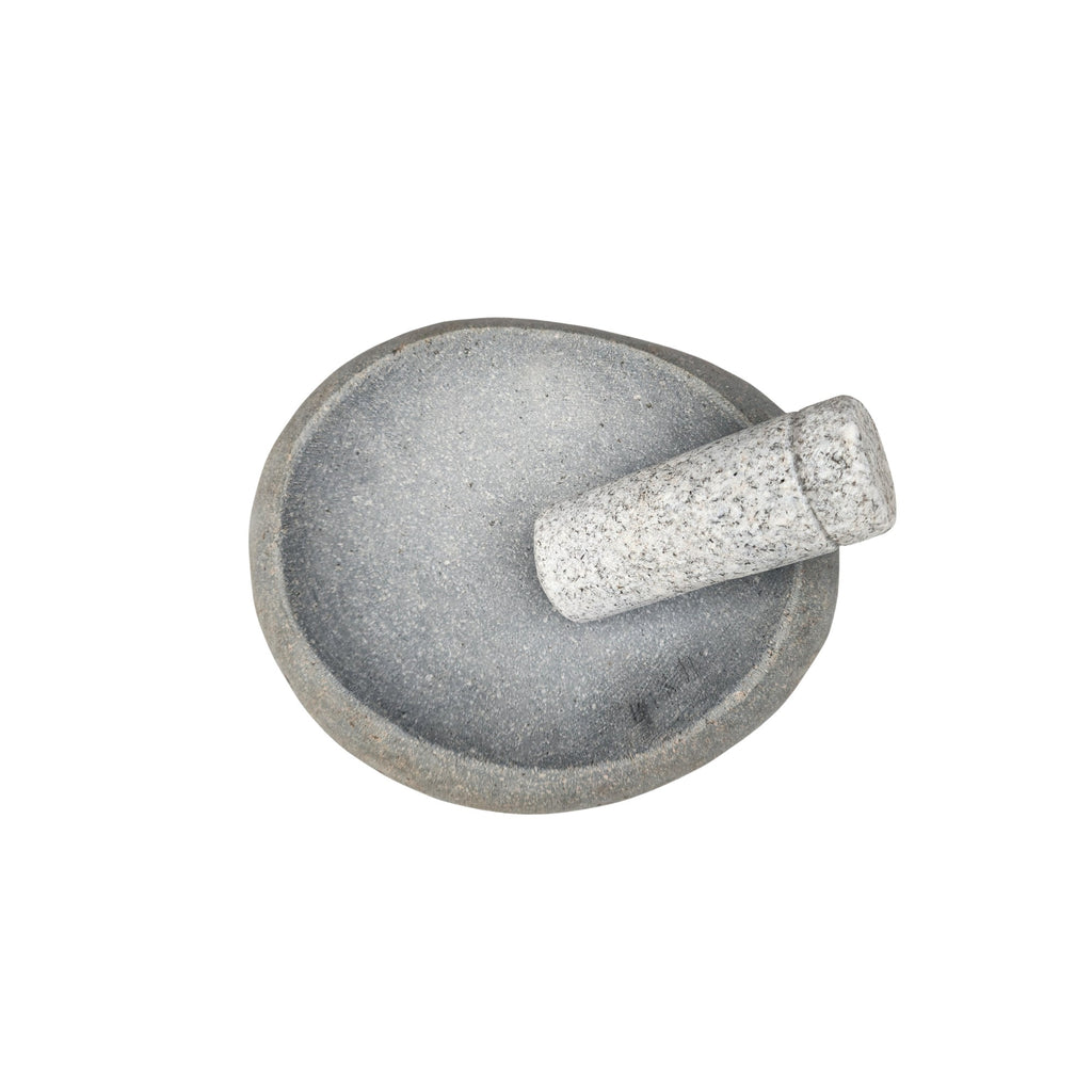 Mortero de Piedra Redondo Mediano 29x21x10 cm - Witralun