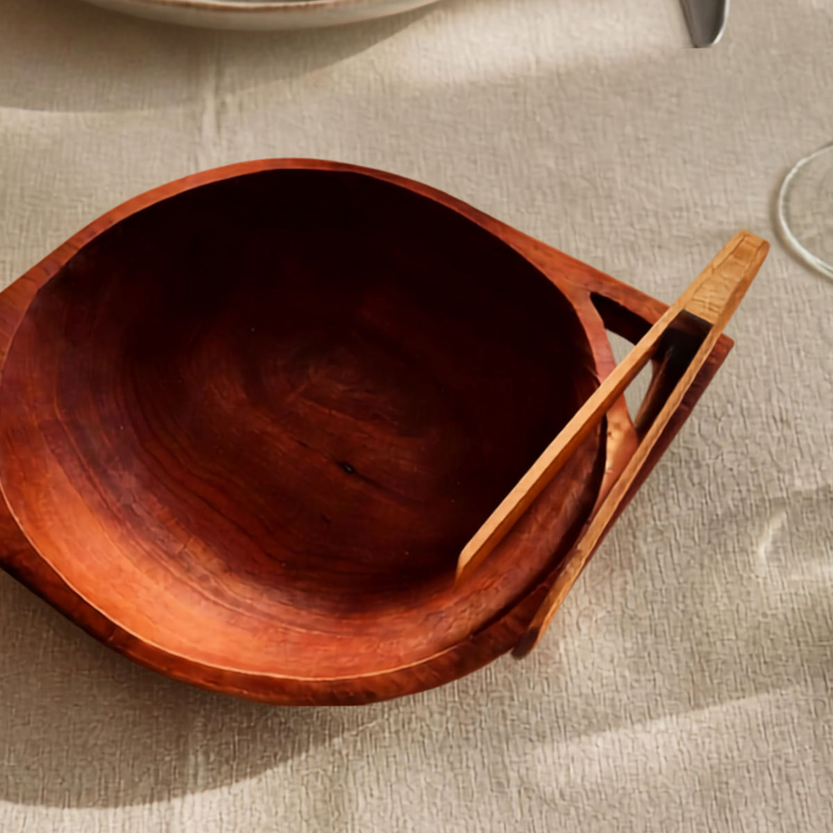 Pinza de Madera de Raulí 20 cm para Tostador de Pan - Witralun