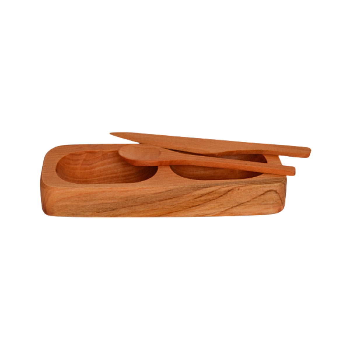 Salsero de Madera de Raulí Doble- Witralun