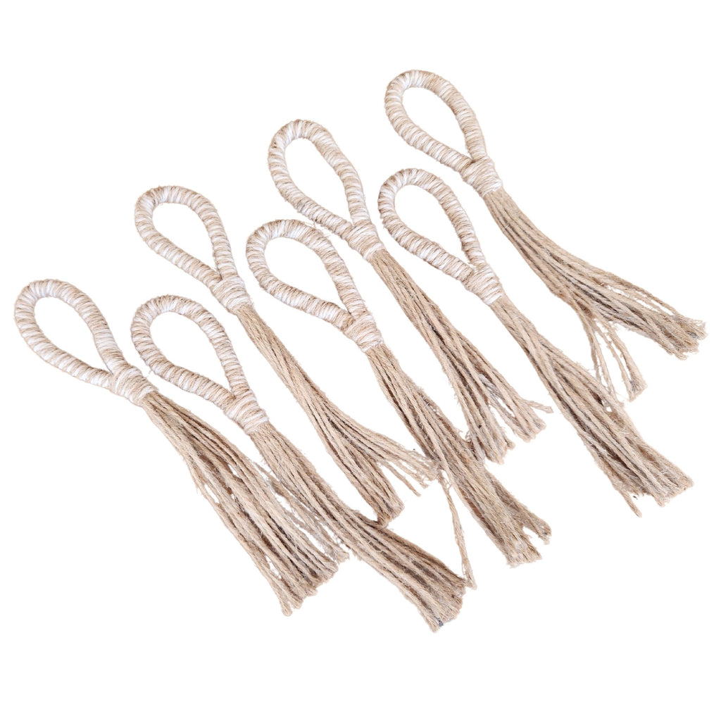 Set 8 Porta Servilletas Yute Algodón - Witralun
