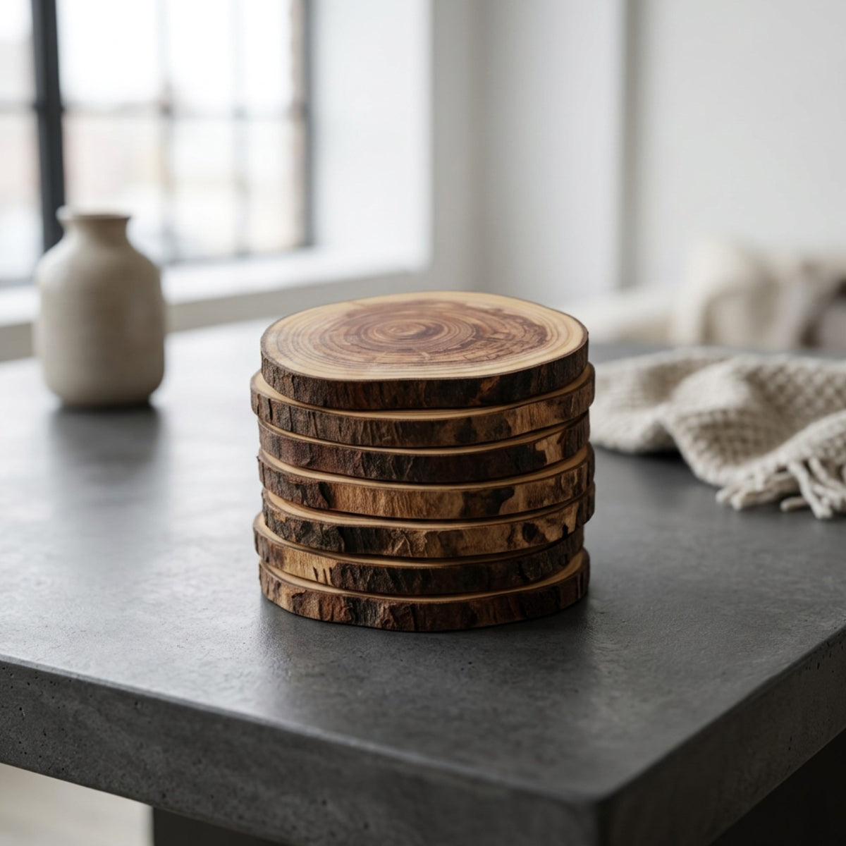 Set de 6 Posavasos de Madera de Aromo - Witralun