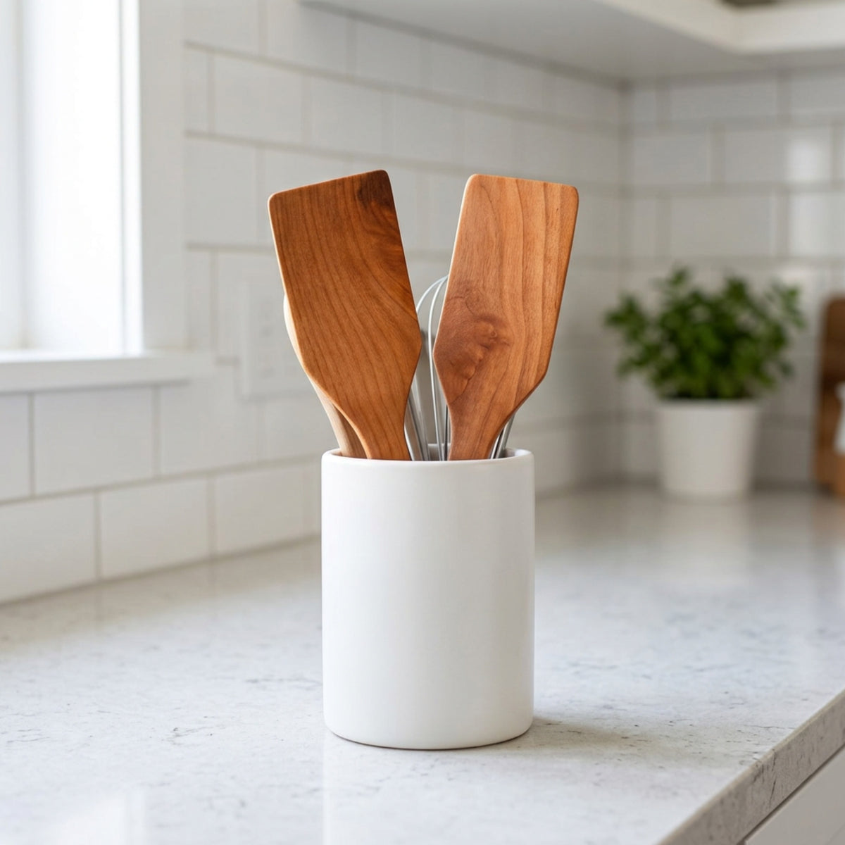 Set de 2 Espátulas de Madera de Raulí Grandes - Witralun