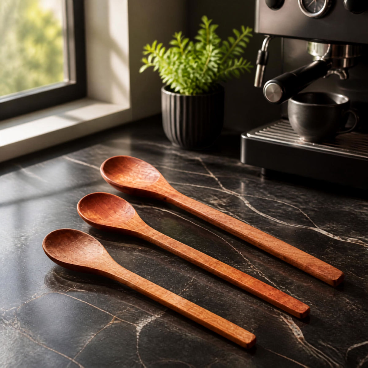 Set de 3 Cucharas de Madera para Cocina - Witralun