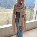 Ruana de Lana de Alpaca Tejida a Mano - a pedido Witralun