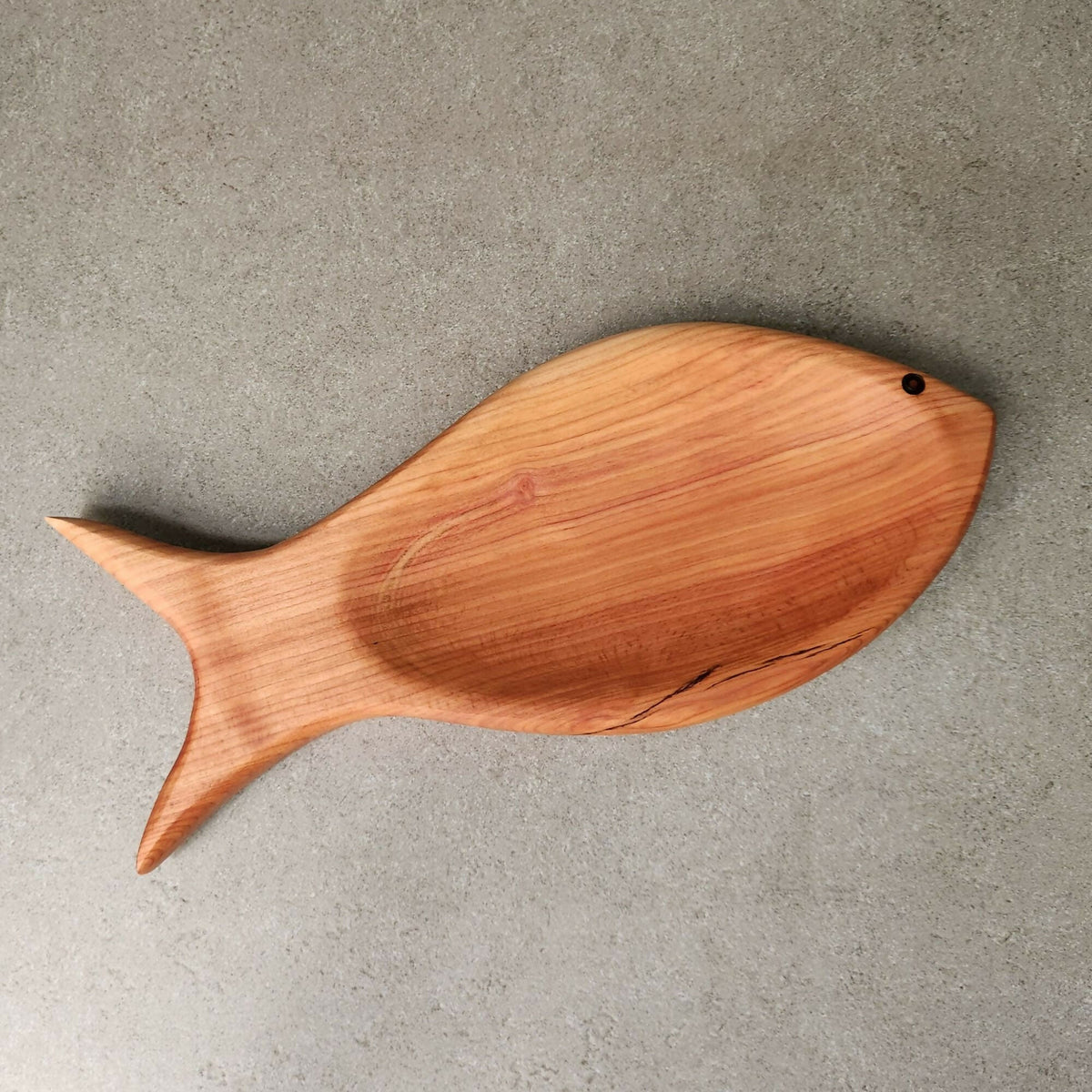 Fuente para Aperitivo de Madera con Forma de Pez Tamaño L - Witralun