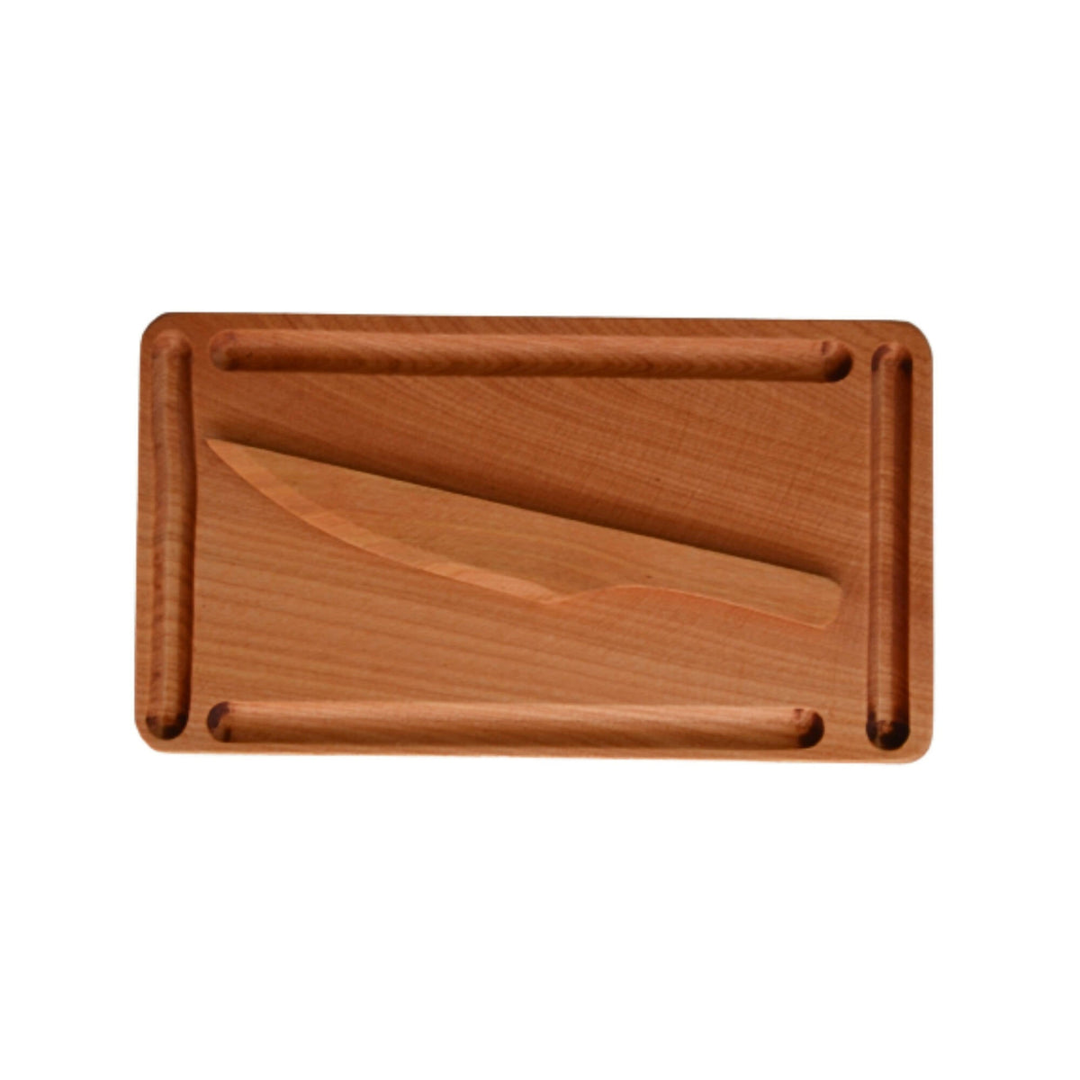 Quesera o Mantequillera de Madera con Cuchillo - Witralun